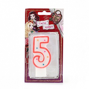 Свеча-цифра «5» - Ever After High (Веселый Праздник, SVC-5-EAHsim)